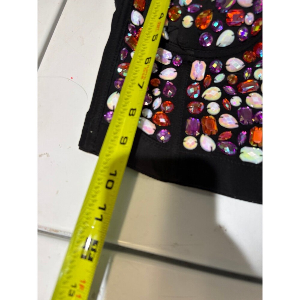 Lydia USA Multicolor Rhinestone Bustier Top - Picture 4 of 6